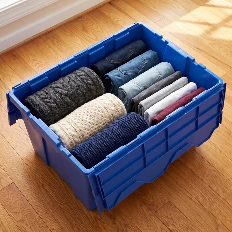 A drawer of clothes
